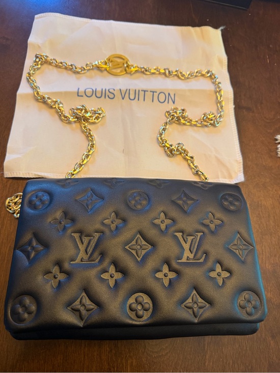 Louis Vuitton Handbags - Louis Vuitton Black Quilted Monogram Chain Crossbody Bag